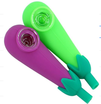 Arsenal Eggplant Silicone Hand Pipe