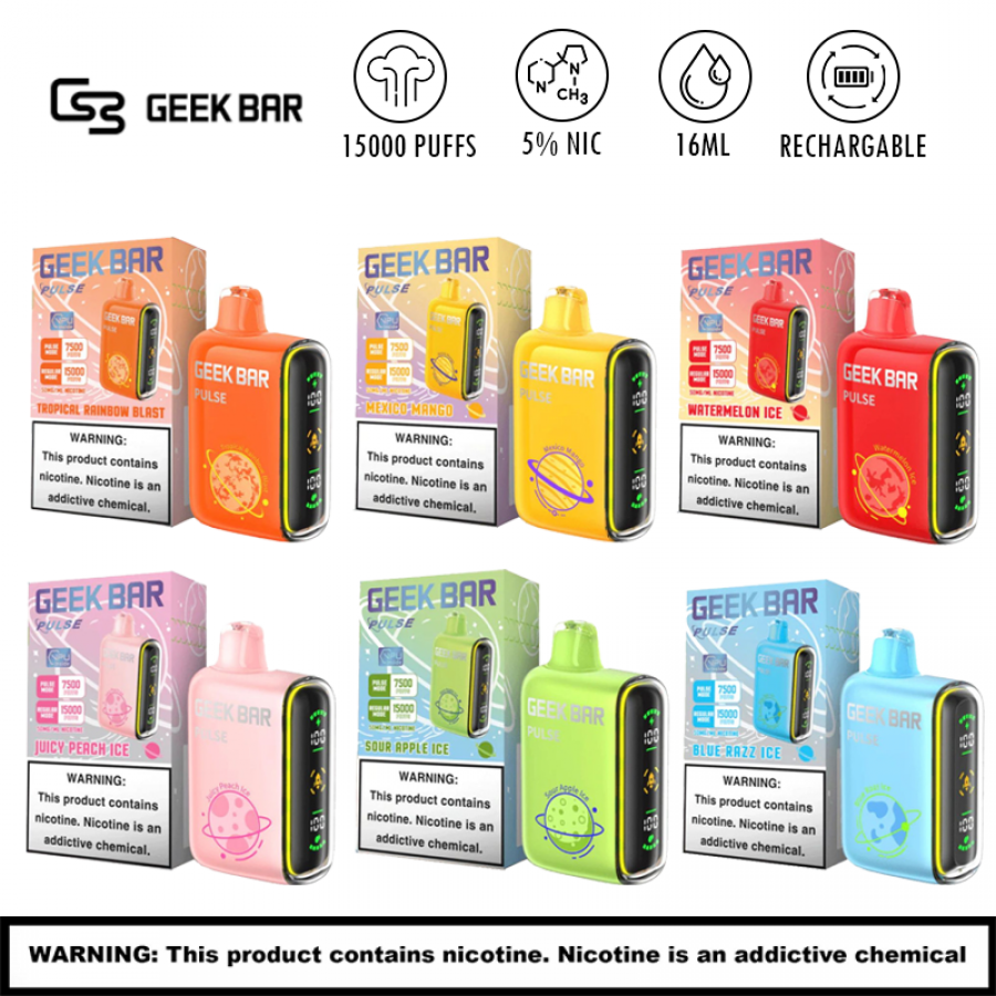 GEEK BAR PULSE 9000 PUFF DISPOSABLE Royal Vape GEEK BAR PULSE 9000 PUFF DISPOSABLE Royal Vape