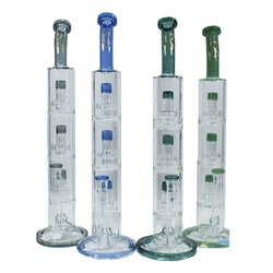BLO Glass Water Pipe With 3 Matrix Perc - 15.80 Inches - G12-6