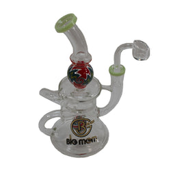 Big B Mom Glass Water Pipe Rig Mini Bell With Inline Perc - 8 Inches - BM220