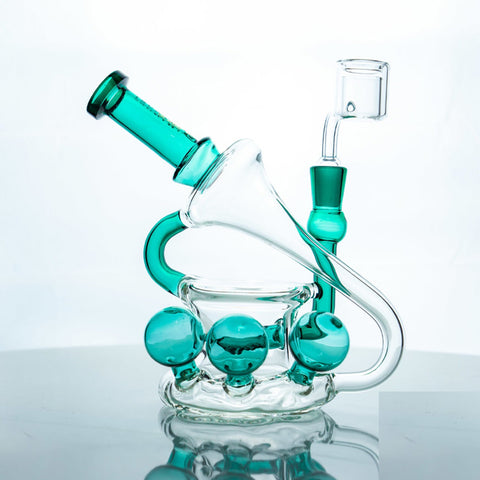 Tsunami Glass Water Pipe Concentrate Rig With Inline Perc - 250 Grams - 6 Inches