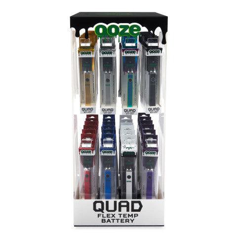 Ooze Quad Flex Temp 500mAh Vape Battery With USB Charger Royal Vape Ooze Quad Flex Temp 500mAh Vape Battery With USB Charger Royal Vape